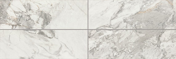 3x12 Divinium Natural Marble-Look Glossy Smooth Porcelain Tile