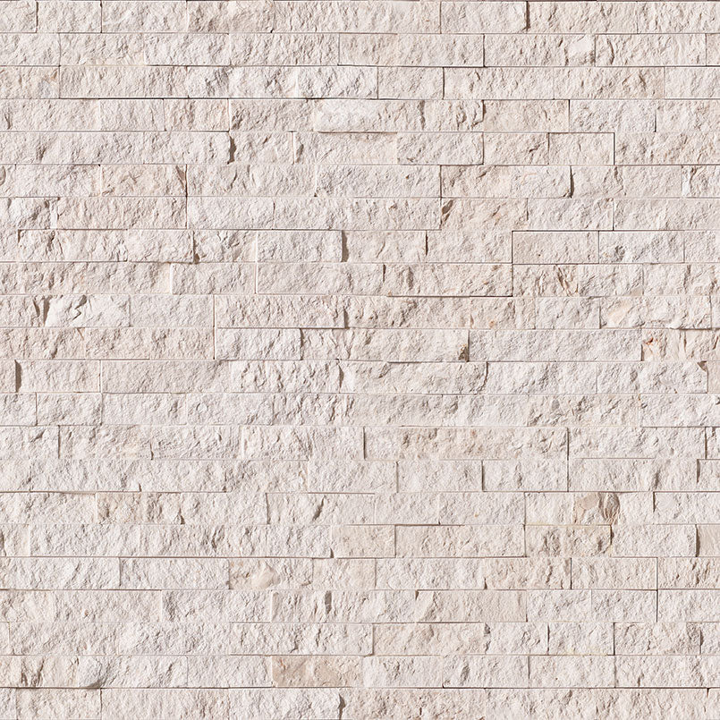 6x24 Mayra Natural-Look Matte Textured Limestone Tile Cream White