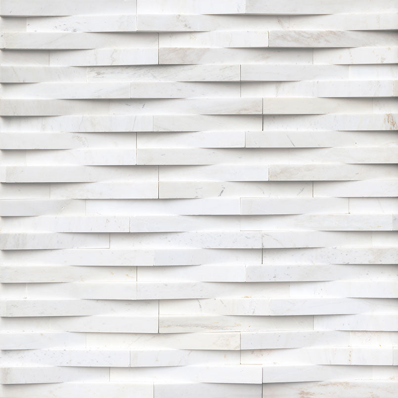 6x24 Cosmic Natural-Look Matte Textured Marble Tile Soft White