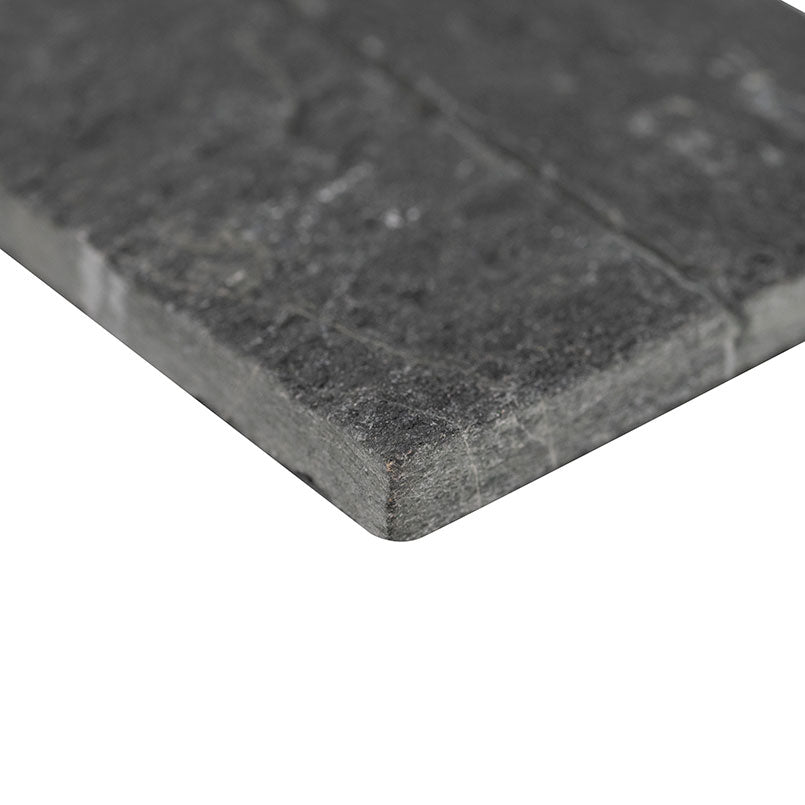 6x24 Coal Natural-Look Matte Textured Quartzite Tile