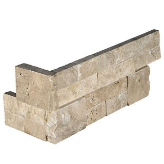 Beige Stone - 6x12 Durango Natural-Look Matte Textured Travertine Stone Corner