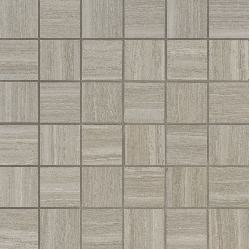2x2 Charisma Mosaic Limestone-Look Matte Smooth Ceramic Tile