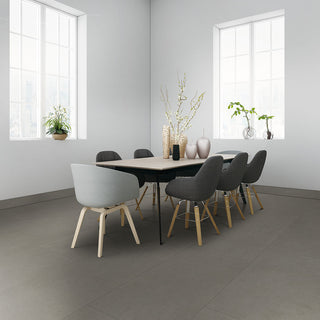 Charcoal Gray - 24x48 Dimensions Concrete-Look Matte Smooth Porcelain Tile