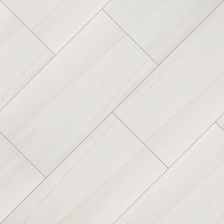 Soft Ivory - 24x48 Eden Light Veining Marble-Look Matte Smooth Porcelain Tile