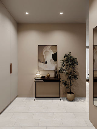 Light Beige - 12x24 Elbe Stone-Look Lapato Textured Porcelain Tile