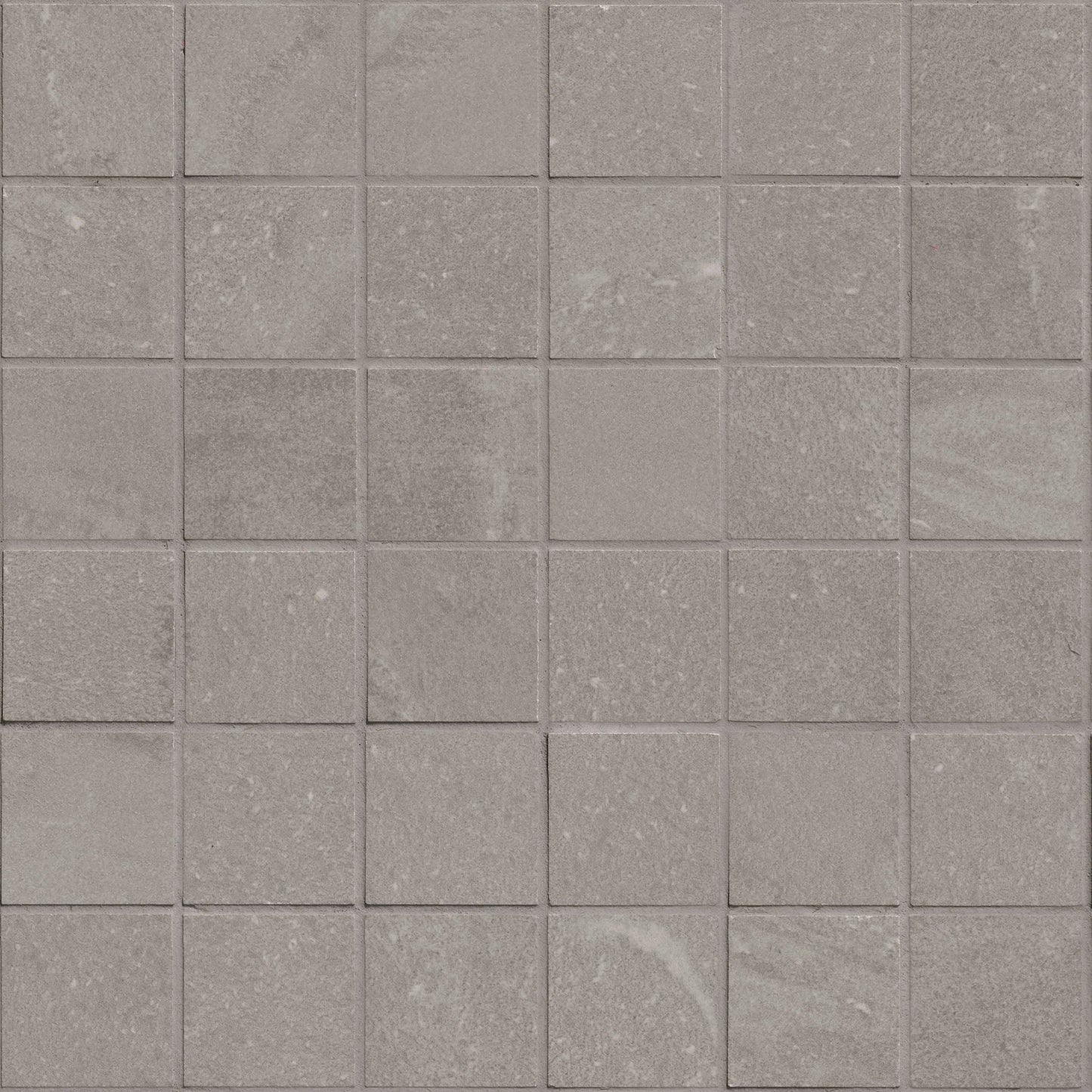 2x2 Elbe Mosaic Stone-Look Lapato Textured Porcelain Tile Warm Gray