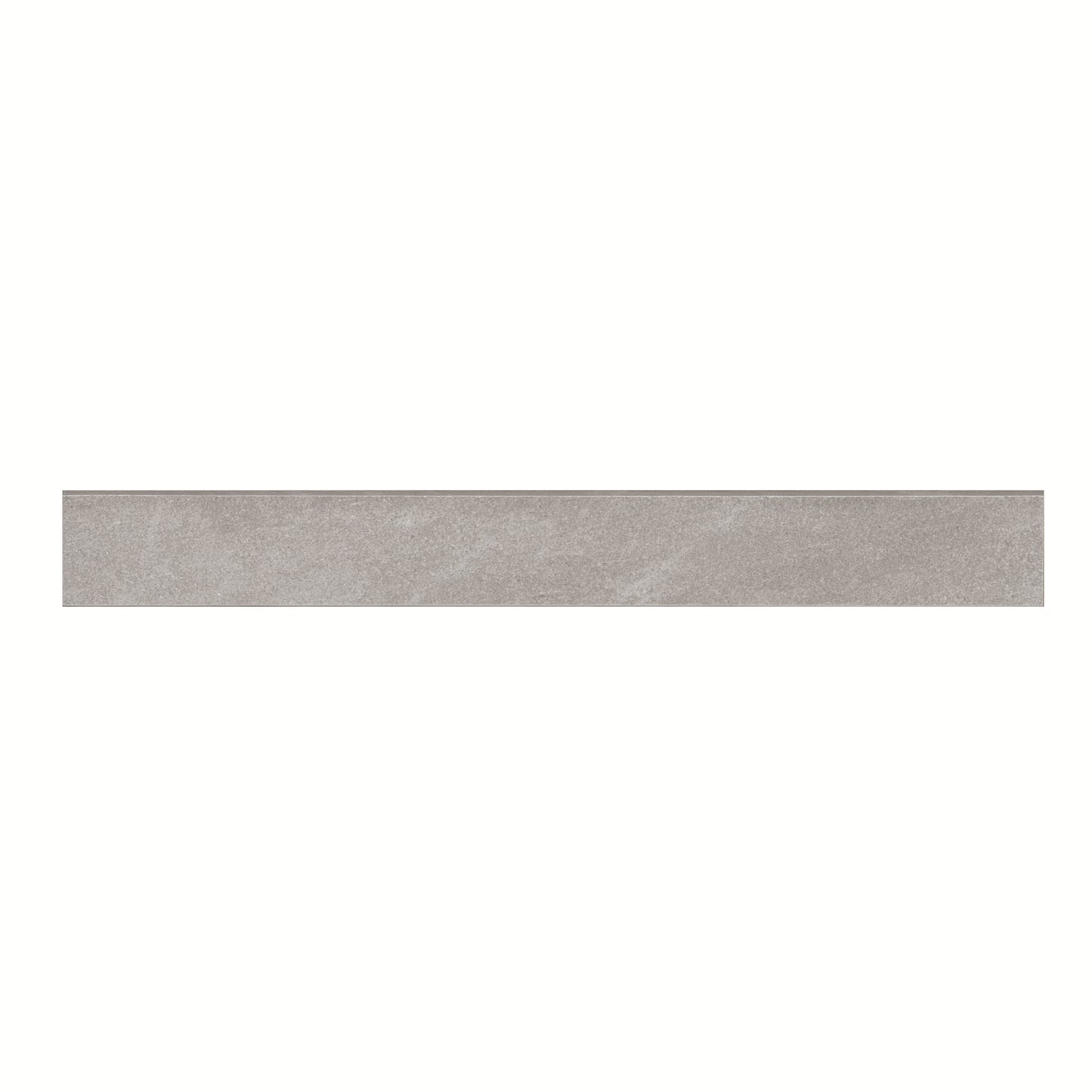 3x24 Elbe Bullnose Stone-Look Lapato Textured Porcelain Tile Warm Gray