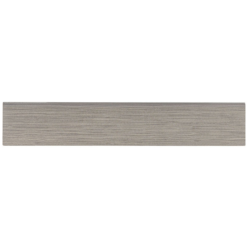3x18 Focus Bullnose Solid-Color Matte Smooth Porcelain Tile Gray Brown