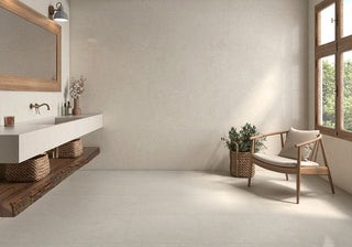 Beige - 24x48 Girona Stone-Look Lapato Smooth Porcelain Tile