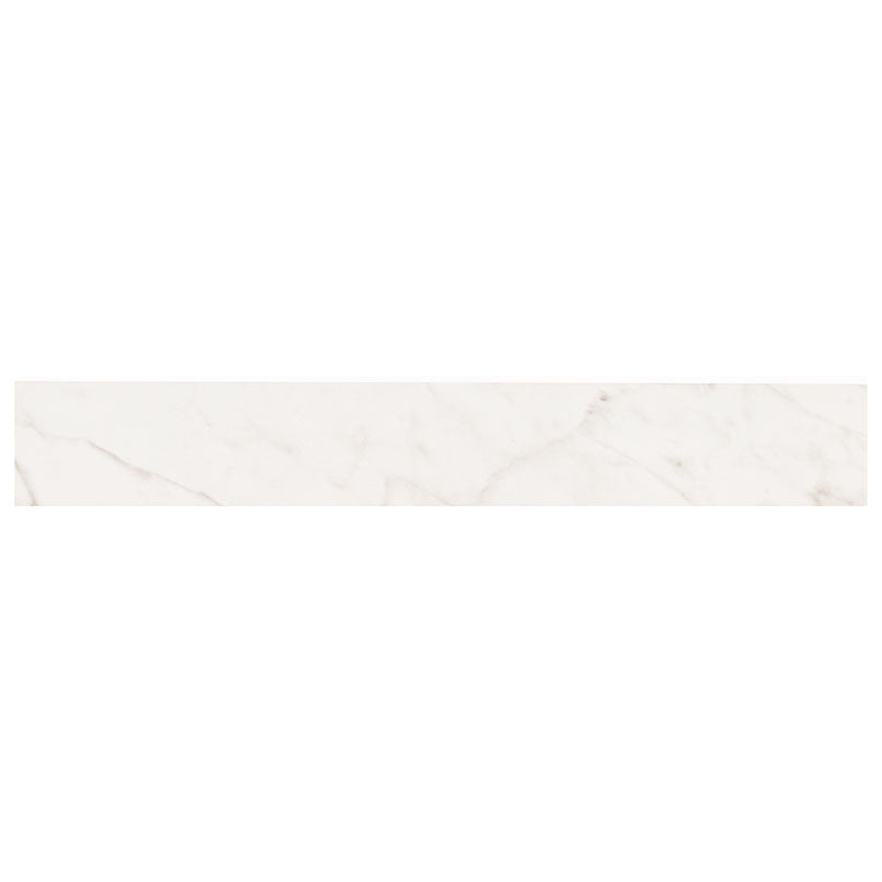 3x24 Kaya Marble-Look Matte Smooth Porcelain Bullnose Tile