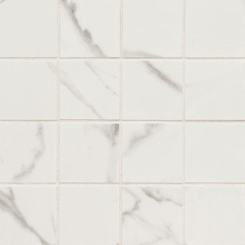 3x3 Kaya Mosaic Marble-Look Matte Smooth Porcelain Tile