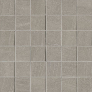 Warm Grey - 2x2 Malahari Mosaic Quartzite-Look Lapato Textured Porcelain Tile