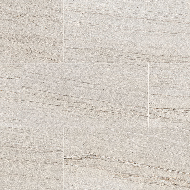 12x24 Malahari Stone-Look Lapato Textured Porcelain Tile Light Taupe