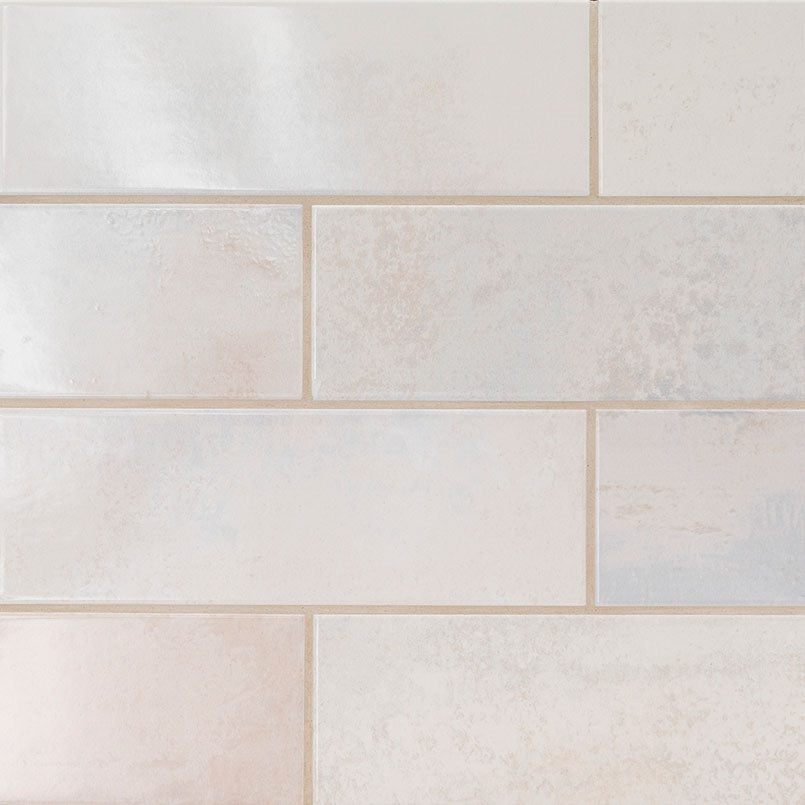 4x12 Marza Rustic Mixed-Color Glossy Textured Ceramic Tile