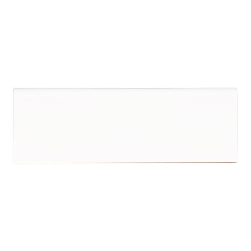4x12 Metro Bullnose Solid-Color Glossy Smooth Ceramic Tile