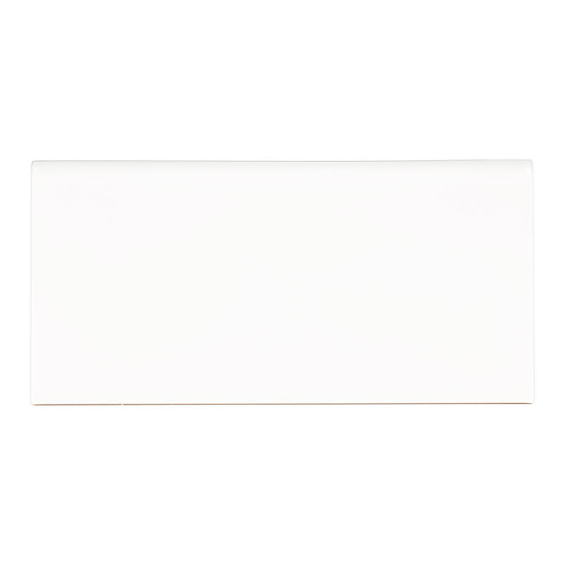 4x16 Metro Bullnose Solid-Color Glossy Smooth Ceramic Tile
