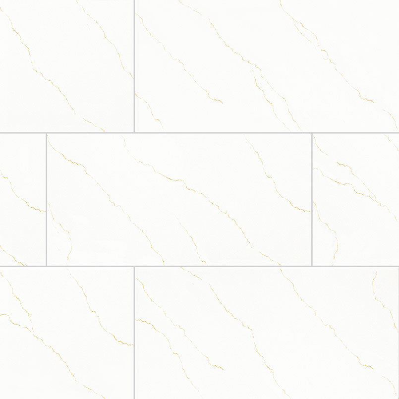 24x48 Miraggio Marble-Look Matte Smooth Porcelain Tile Ivory Gold