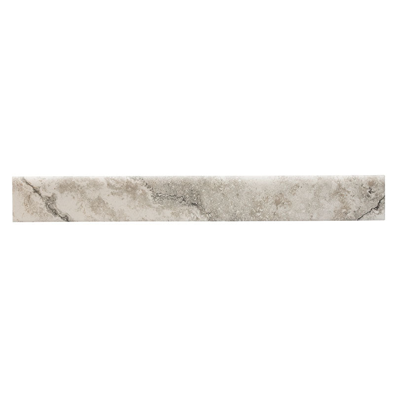 3x24 Napa Bullnose Travertine-Look Matte Textured Ceramic Tile