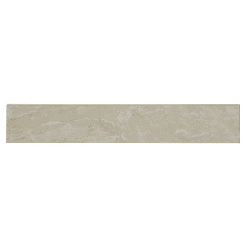 3x18 Onyx Bullnose Stone-Look Matte Smooth Porcelain Tile