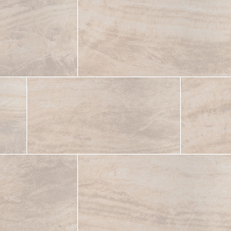 24x48 Praia Stone-Look Matte Smooth Porcelain Tile