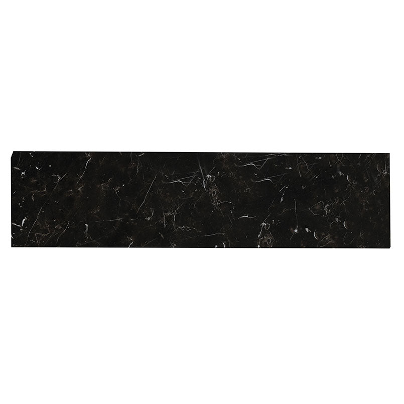 3x24 Regallo Midnight Bullnose Marble-Look Matte Smooth Porcelain Tile