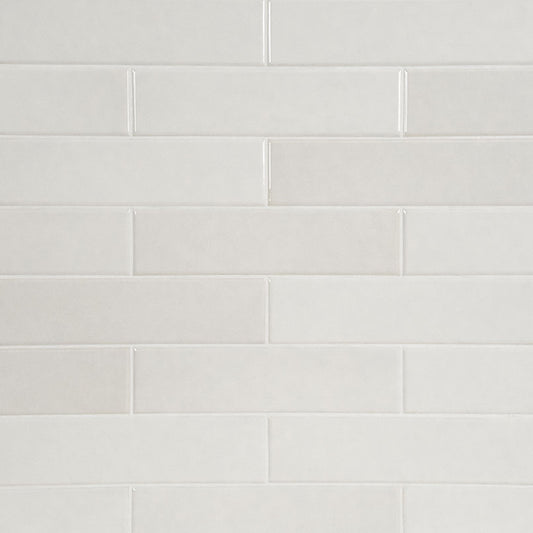 Off White - 3x12 Renzo Patterned Natural-Look Glossy Textured Ceramic Tile