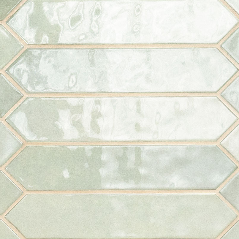 2.5x13 Renzo Picket Patterned Natural-Look Glossy Textured Ceramic Tile