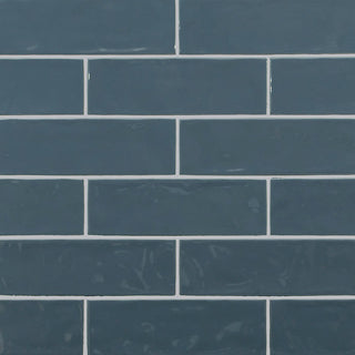 Dark Blue - 4x12 Urbano Solid-Color Glossy Smooth Ceramic Tile