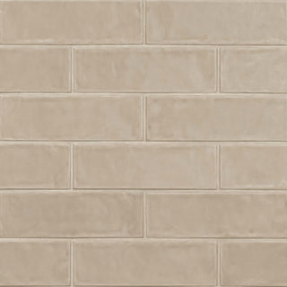 Beige - 4x12 Urbano Solid-Color Glossy Smooth Ceramic Tile
