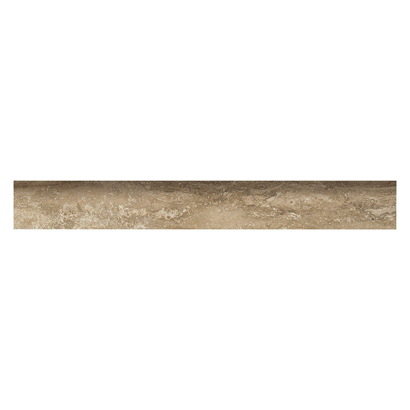3x24 Veneto Travertine-Look Matte Textured Porcelain Bullnose Tile