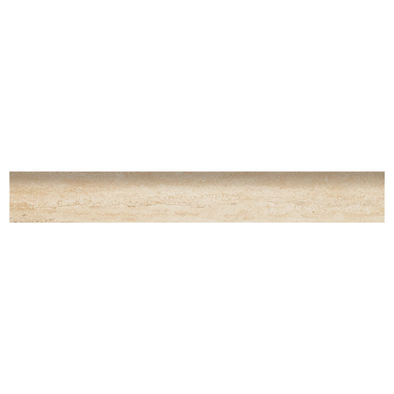 3x24 Veneto Bullnose Travertine-Look Matte Textured Porcelain Tile