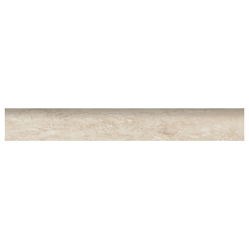 3x24 Veneto Bullnose Travertine-Look Matte Textured Porcelain Tile