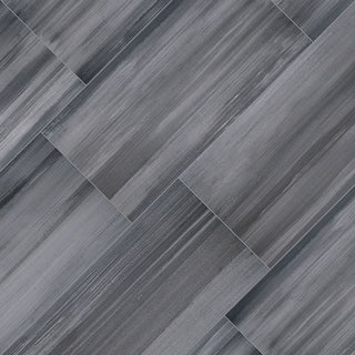 Charcoal Gray - 12x24 Watercolor Concrete-Look Matte Smooth Porcelain Tile