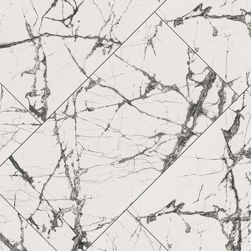 24x48 Lux Iceberg Marble-Look Polished Smooth Porcelain Tile Ivory Marble