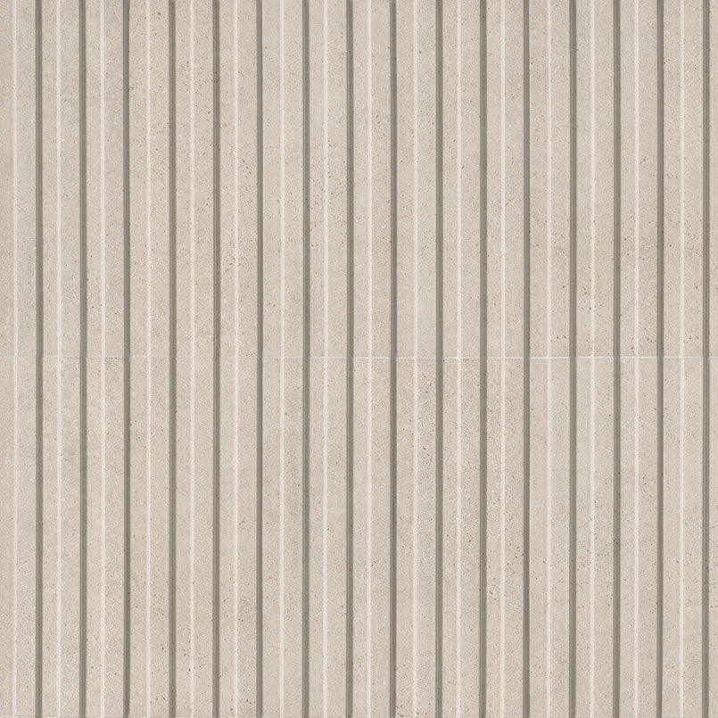 6x16 Sinfonia Mosaic Wood-Look Matte 3D Geometric Faceted Porcelain Tile