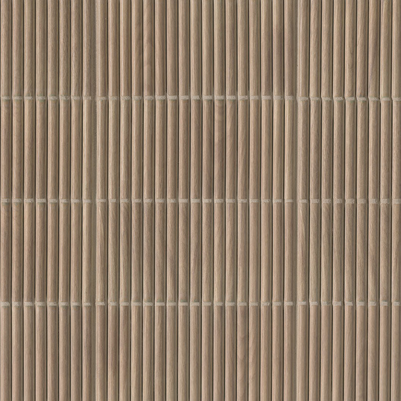4.5x9 Sinfonia Mosaic Wood-Look Matte 3D Geometric Linear Porcelain Tile