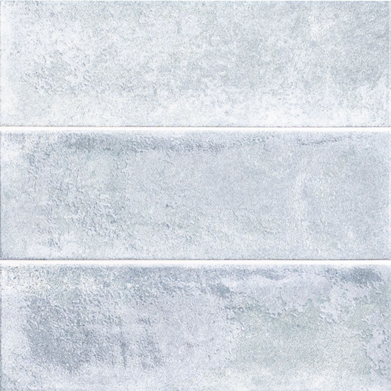 4x12 Village Natural-Look Matte Textured Ceramic Tile Ice Grey