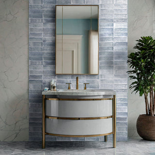 Ice Gray - 4x12 Village Natural-Look Matte Textured Ceramic Tile