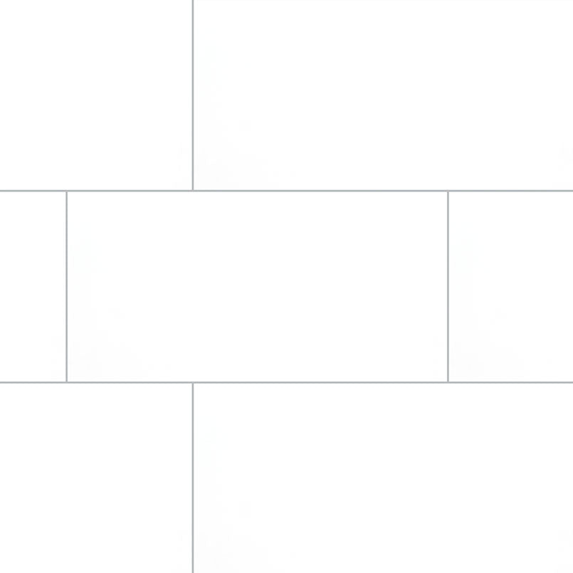 12x24 Domino Solid-Color Polished Smooth Porcelain Tile Pure White