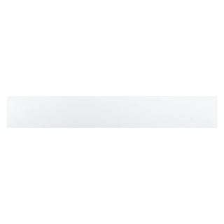 White - 3x6 Domino Bullnose Solid-Color Glossy Smooth Porcelain Tile