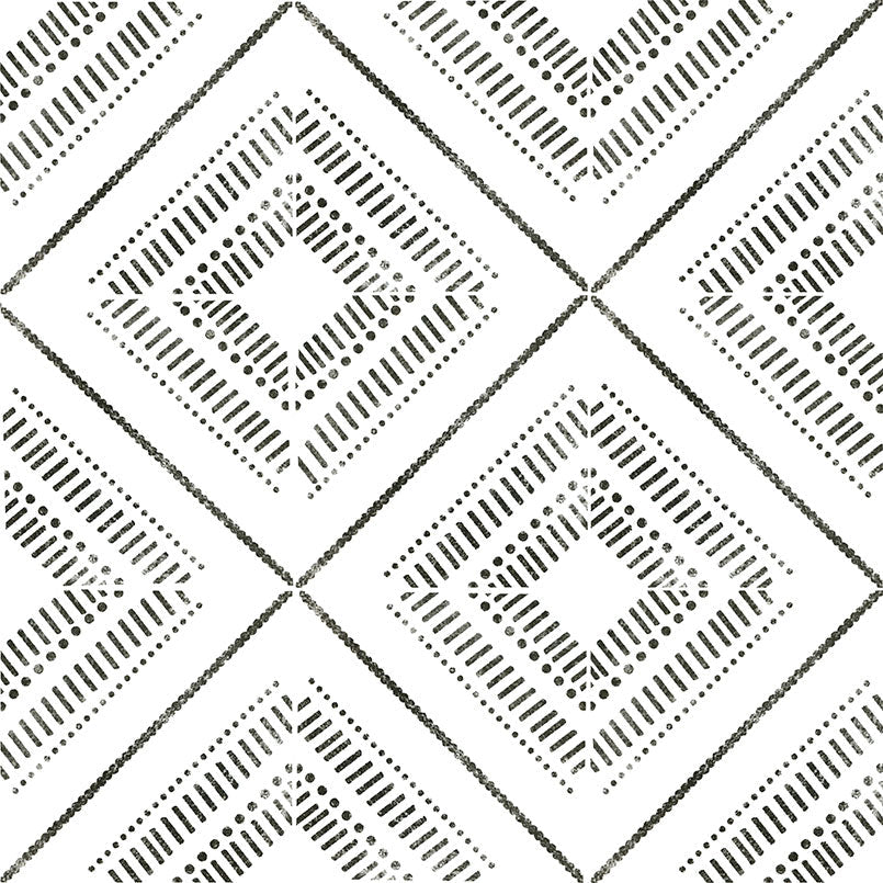 8x8 Zaria Diamond Linear Patterned Stone-Look Matte Gritty Porcelain Tile