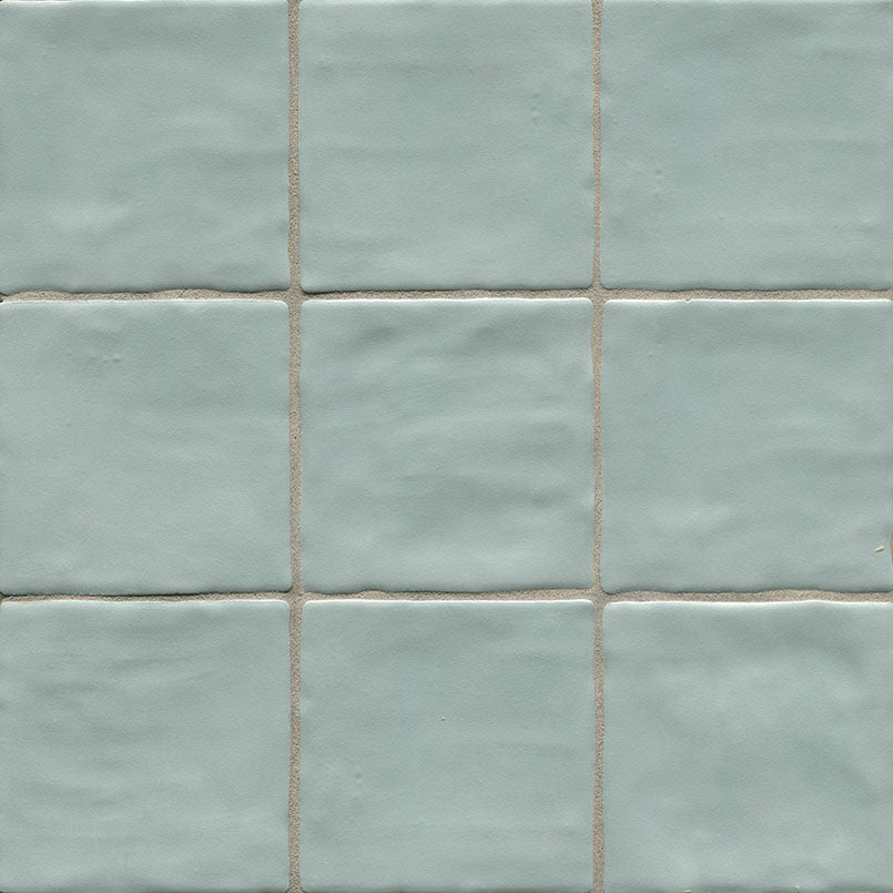 4x4 Zest Solid-Color Satin Undulated Ceramic Tile