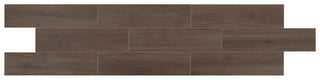 Graphite Brown - 8x8 D_segni Terrazzo Scroll Vine Patterned Encaustic-Look Matte Smooth Porcelain Tile
