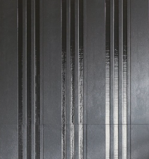 Midnight Black - 10x30 Apothesis Natural-Look Matte 3D-Geometric Grooved Porcelain Tile