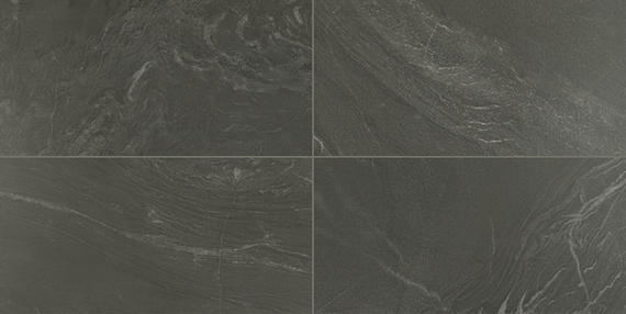 12x24 Vertuo Light Veining Natural Stone-Look Matte Smooth Porcelain Tile Deep Gray