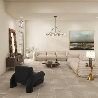 Warm Gray - 12x24 Illusionist Natural Concrete-Look Matte Smooth Porcelain Tile