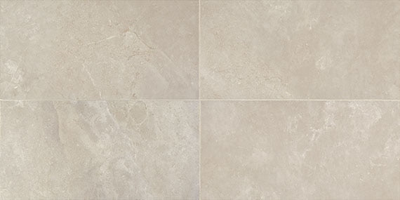 12x24 Affinity Natural Stone-Look Matte Smooth Porcelain Tile Stone Beige