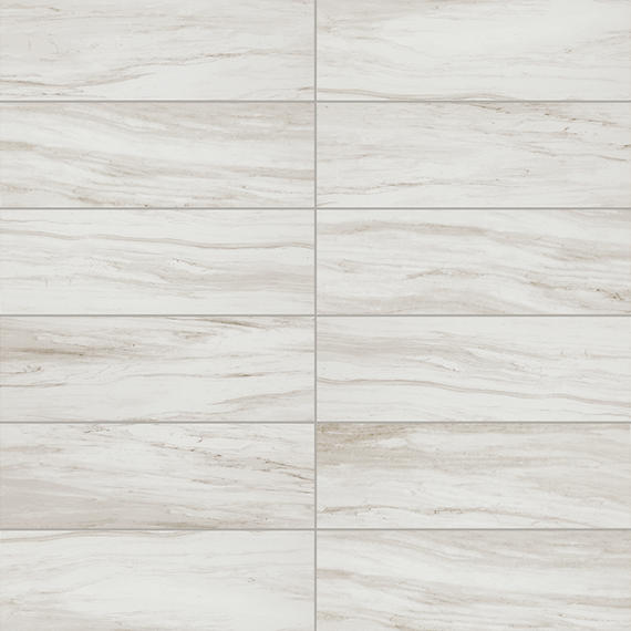 12x24 Platinum Natural Marble-Look Matte Smooth Porcelain Tile Soft Cream Gray
