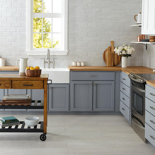 Pure White - 12x24 Sunset Falls Natural Stone-Look Matte Smooth Porcelain Tile