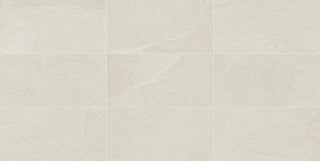 Light Beige - 12x24 Calgary Stepwise Stone-Look Matte Smooth Porcelain Tile